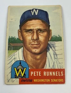 1953 Topps Baseball Single #219 Pete Runnels (VG) EO2 - Imagen 1 de 2