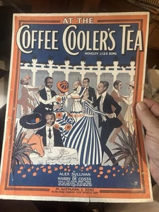 11x14 1918 Ragtime Sheet Music ‘At The Coffee Cooler’s Tea’ (Harry De Costa) - Picture 1 of 2