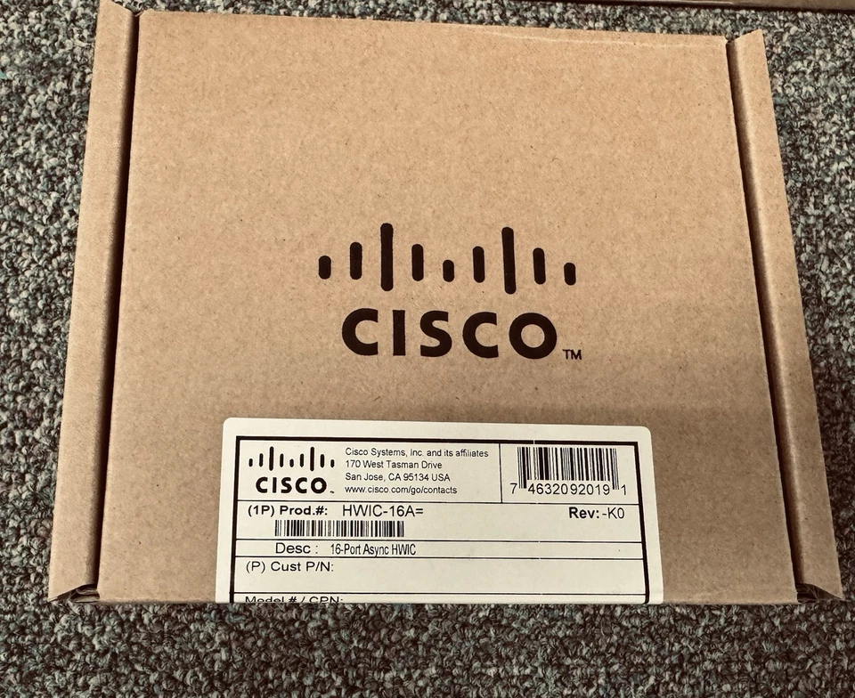 New CISCO HWIC-16A 16 PORT ASYNC HIGH SPEED WAN INTERFACE - Image 1 of 2