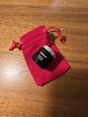EXCELLENT Canon 100mm Viewfinder with Pouch.  Parralax-correcting feature. - Image 1 of 4