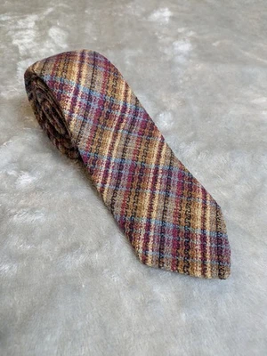 Gallo de lana a cuadros vintage de los años 70 para corbata Chaps Foto 1 de 4