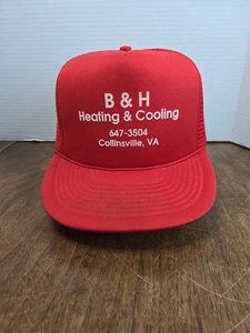 Virginia Advertising Hat B&H Heating And Cooling Vintage - Picture 1 of 7