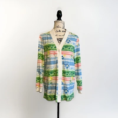 Vintage 90s Blair Cotton Blend Cardigan With Pockets Size SML Grannycore - Image 1 of 4