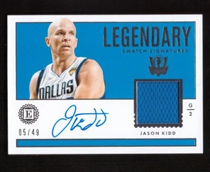 2017-18 Panini Encased Jason Kidd Legendary Jersey Auto 05/49 - Picture 1 of 2