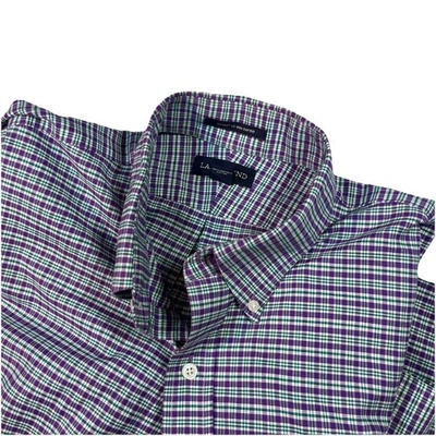 Lands End Men’s Button Down Supima No Iron Oxford Shirt L 16-16.5 Long Sleeve - Image 1 of 4