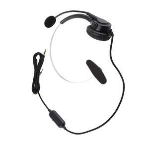 Auriculares Trucker con cable Auriculares mono de 3,5 mm con cancelación de ruido Micrófono Volumen AM - Imagen 1 de 22