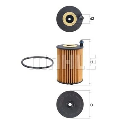 Mahle Oil Filter for Audi A4 A5 A6 A7 Q5 - Image 1 of 4