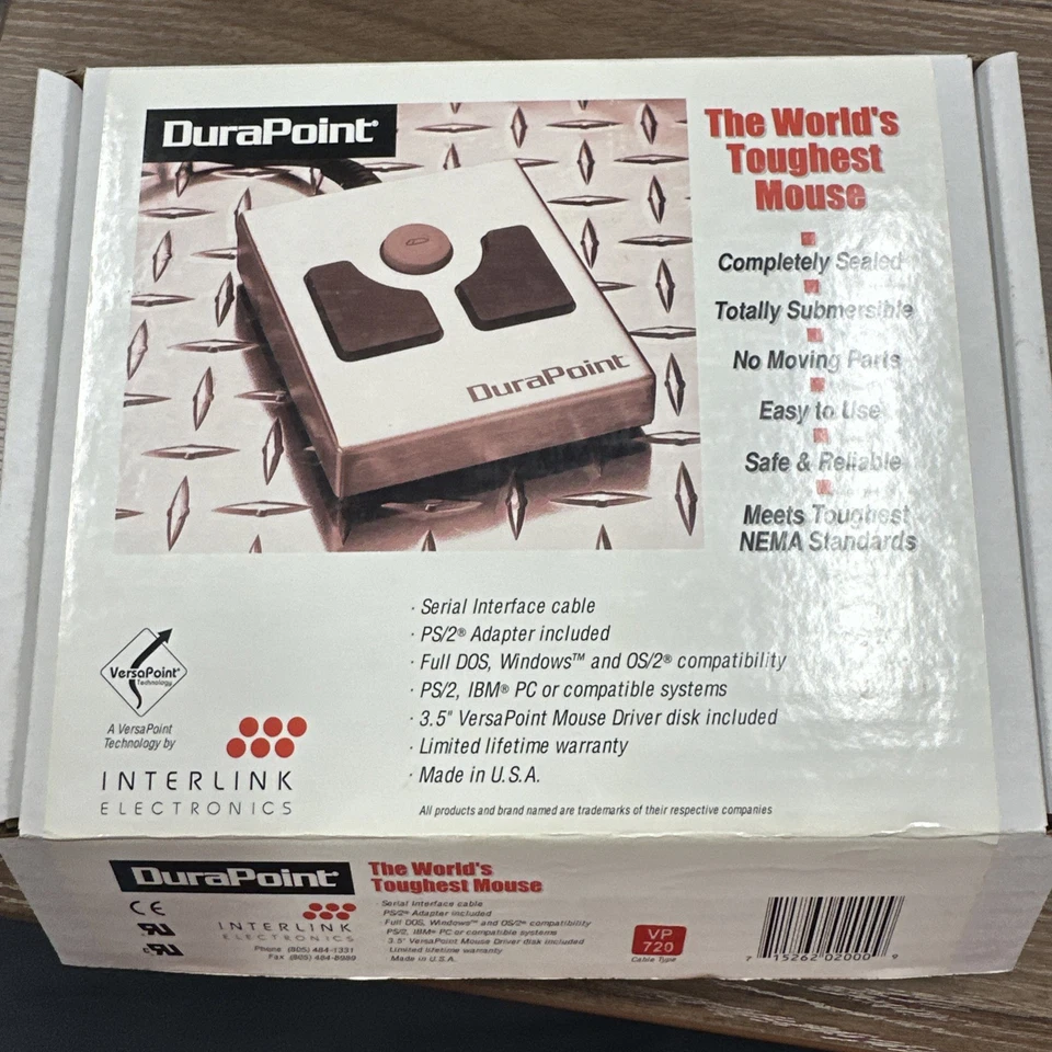 DURAPOINT VP2000 INDUSTRIAL MOUSE  - Used “THE WORLD’S TOUGHEST MOUSE” - Image 1 of 3