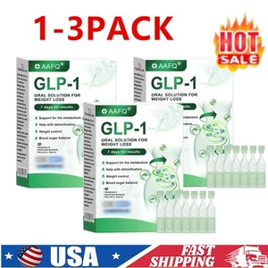 1-3PACK AAFQ GLP-1 Weight Loss Solutions,GLP-1 Supplements Drop for Women & Men - Picture 1 of 19