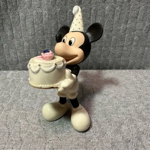 Lenox Mickey Mouse Geburtstag Figur mit Torte September - Bild 1 von 6