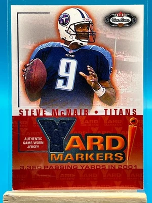 2002 Fleer Box Score #NNO Steve McNair Yard Markers Jerseys - Image 1 of 4