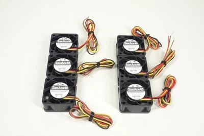 LOT OF 6) SANYO Denki 9GA0424P6H001 SanAce 4-wire Cooling Fan - Image 1 of 4