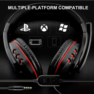 QC Gaming Headset Microphone For PS4 Xbox PC Nintendo Switch Conector 3.5 mm AUS - Picture 1 of 14