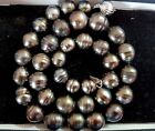 Cultured  Baroque Tahitian Pearls Necklace Sterling Silver 