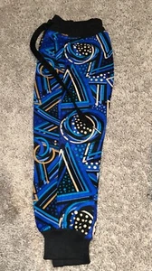 Vintage Hand-sewn Joggers African Print Joggers Stylish+Comfortable Size 5 Kids - Picture 1 of 3
