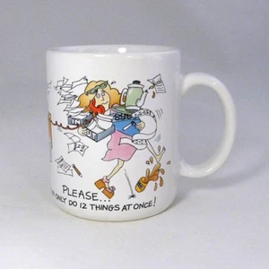 Secretary BUSY DAY Office Manager Executive Assistant Coffee Mug Hallmark VTG - Picture 1 of 8