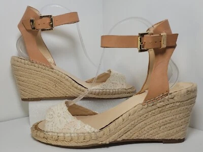 Vince Camuto Platform Wedge Sandal Women’s 9 Shoe Taupe - Image 1 of 4