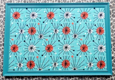 Retro Atomic Design Magnetic Memo Message Board - Image 1 of 4