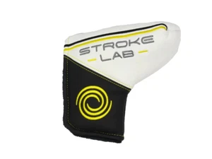 DEMO GOLF PUTTER COVER - MID MALLET White Odyssey Stroke LAB - Picture 1 of 2