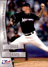 2011 Texas League Top Prospects Grandstand #14 John Lamb Laguna Hills California