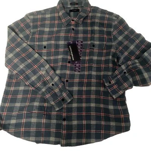 Lucky Brand Flanellshirt blau kariert langarm geknöpft Herren Größe XXL NEU MIT ETIKETT - Bild 1 von 6