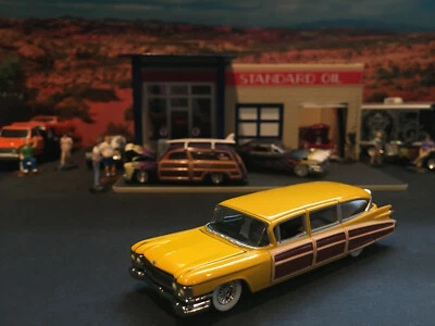 Cadillac Eldorado 1959 59 coche fúnebre Woody Surf Wagon amarillo Hot Wheels LE 1:64 Foto 1 de 4