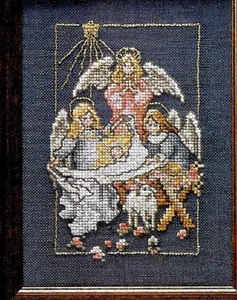 ANGEL NATIVITY CROSS STITCH PATTERN - DONNA VERMILLION GIAMPA - Picture 1 of 1