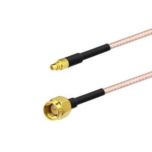 SMA Stecker auf MMCX Stecker Koaxial RG316 Kabel Wireless Antenne Zopf 10cm 4 Zoll - Bild 1 von 4
