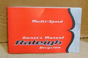 Raleigh Multi-Speed Bicycle Owner's Manual - Picture 1 of 1
