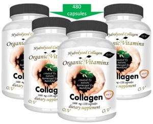 4 bottles 1000, Hydrolized Collagen Vitamin (480) CAPS hidrolizado, colageina10 - Picture 1 of 3
