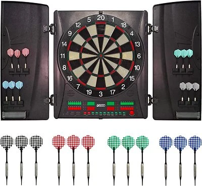 Best Sporting Dartscheibe elektronisch Wembley I Dartboard Kabinett Turniermaße