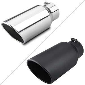 Inlet 5" Outlet 7" - 15" Long Stainless Steel Rolled Edge Exhaust Tip Diesel - Bild 1 von 13
