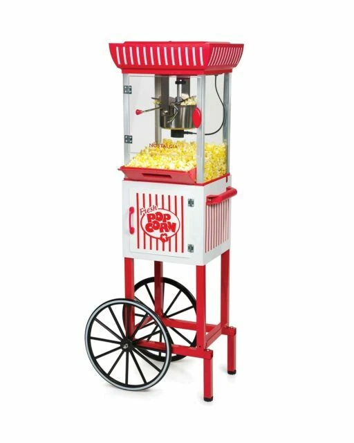 Nostalgia PC25RW 2.5 Oz Popcorn and Concession Cart