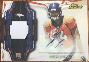 2014 Finest Rookie Autographs Refractors Cody Latimer RAP-CLA Denver Broncos - Picture 1 of 2