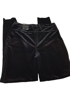 Inc International Concepts Womens Medium Black Velvet Non Seam Skinny Leggings - Picture 1 of 7