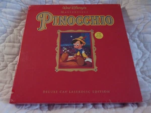 WALT DISNEY'S MASTERPIECE PINOCCHIO 3-DISC LASERDISC + CD NEW SEALED DELUXE CAV - Imagen 1 de 9