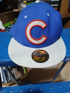Chicago Cubs New Era Cap Fitted 7 3/8 MLB 59FIFTY WOOL PREMIER HAT - Picture 1 of 6