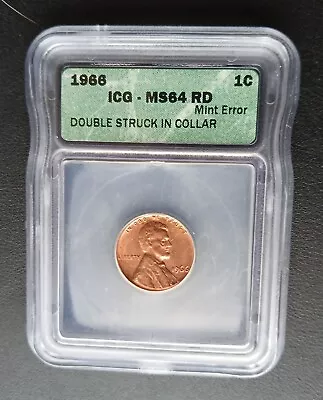 ONE OF A KIND 1966 Double Struck MUST SEE ICG MS64RD PICTURES INCLUDED - Image 1 of 4