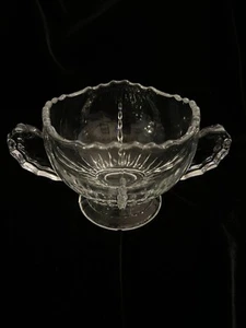 VHTF Vintage Martinsville Clear Glass RADIANCE Open Sugar Bowl FREE SHIPPING - Bild 1 von 7