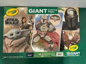 Crayola Giant Coloring Pages STAR WARS The Mandalorian Baby Yoda - Picture 1 of 5