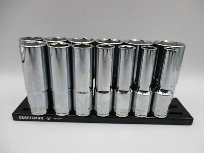 Craftsman 13Pc  1/2" Drive 6 Point SAE Socket Set on Magnetic Rail CMMT173955V - Image 1 of 4