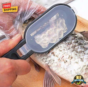 1 pc Fish Scale Scraper Stainless Steel Remover - Durable Kitchen Cleaning Tool - Picture 1 of 9