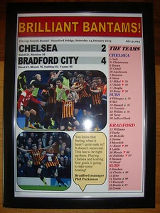 Chelsea 2 Bradford City 4 - 2015 FA Cup - framed print - Picture 1 of 2