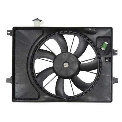 VENTILADOR DOBLE RADIADOR Y CONDENSADOR PARA KIA FORTE HYUNDAI ELANTRA 2014 2015 2016 Foto 1 de 2