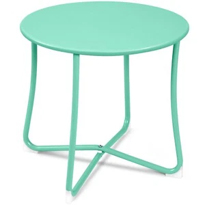 Metal Patio Side Table 18” x 18” Heavy Duty Weather Resistant Anti-Rust Outdo... - Picture 1 of 8