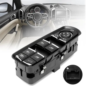 For 2011-2018 Porsche Panamera Cayenne 7PP959858AEDML Left Driver Window Switch - Picture 1 of 8