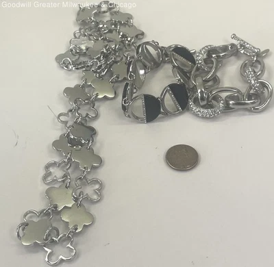 Joyería Ann Taylor & White House Black Market tono plata y diamantes de imitación 150,0 g Foto 1 de 4