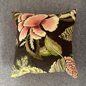 Designers Guild Rose De Damas Velours Cranberry Fabric Cushion Cover 43 x43 cms - Picture 1 of 3