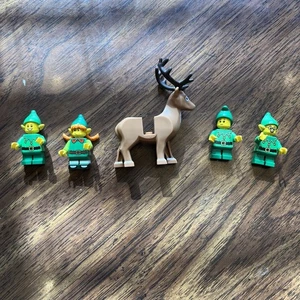 LEGO Elfo Minifiguras Navidad Vacaciones Casa Club Lote Mixto Reno 10275 - Imagen 1 de 7