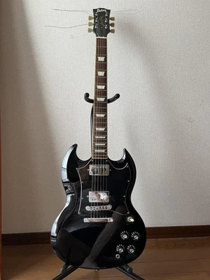 Guitarra Eléctrica Burny Super Grade Modelo SG Tipo Negra Con Bolsa de Concierto Usada De Japón Foto 1 de 4